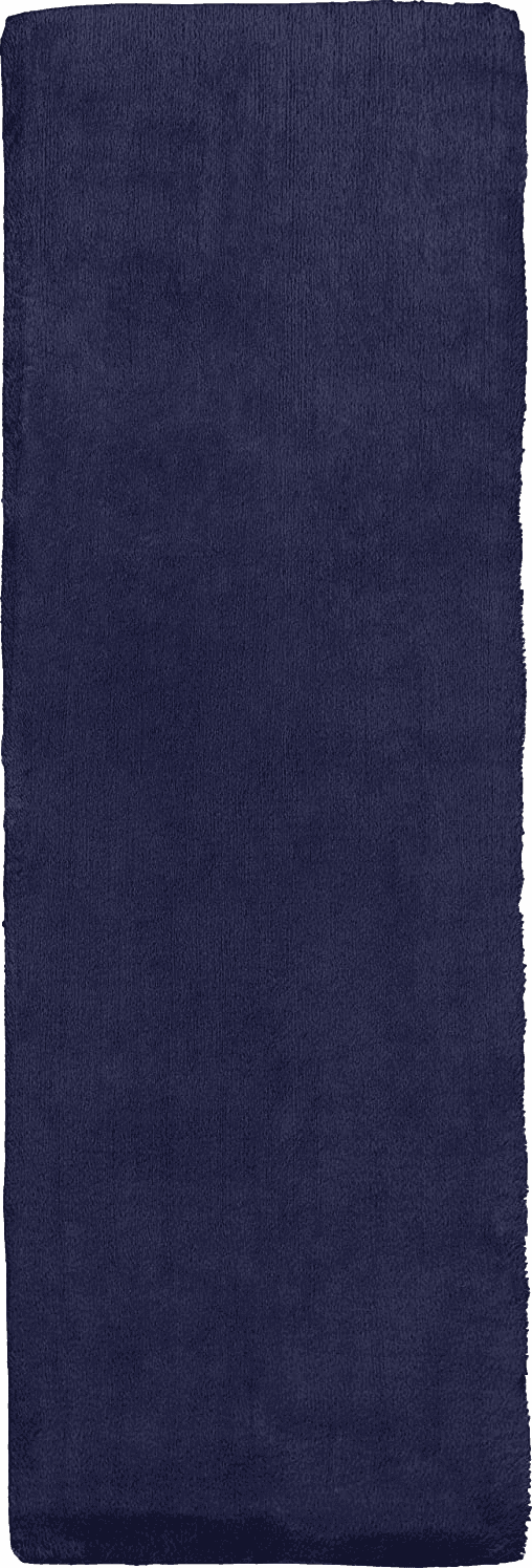 Fluffy Blue Ultra Soft Faux Living Room Rug