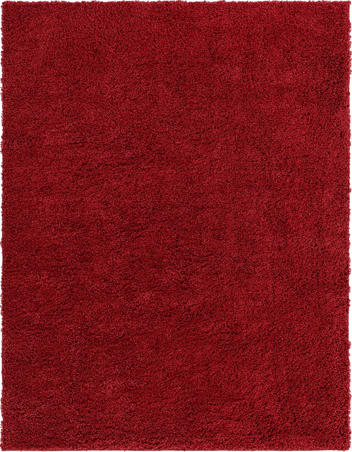 Area Red 8x10 Everyday Shag Rug Red