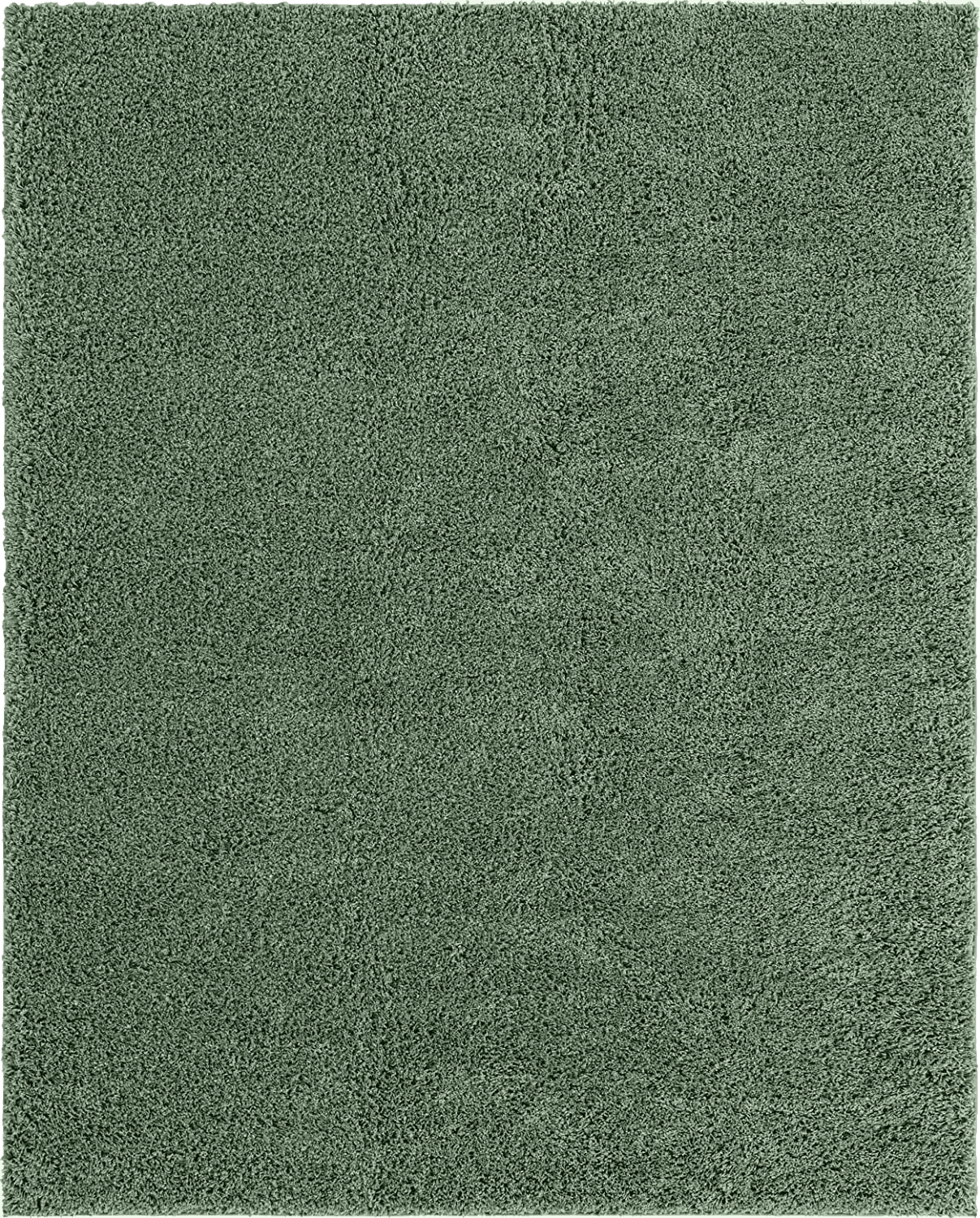 Fluffy Green 8x10 Green fluffy rug