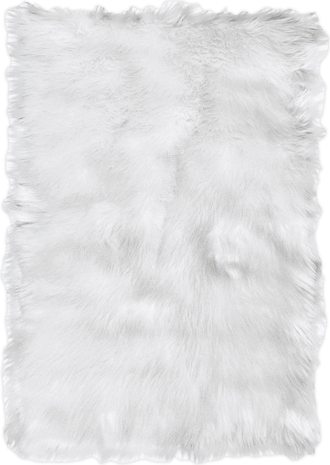 Fluffy White 8x10 8 x 10 Feet Carpet