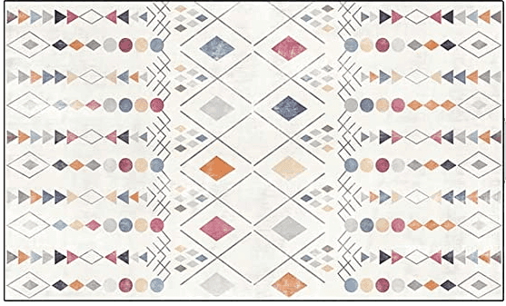 Geometric White Geometric-Area-Rug-for-Living-Room