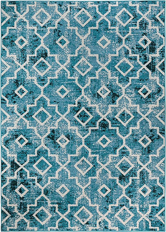 Wonnitar Moroccan Machine Washable Area Rug