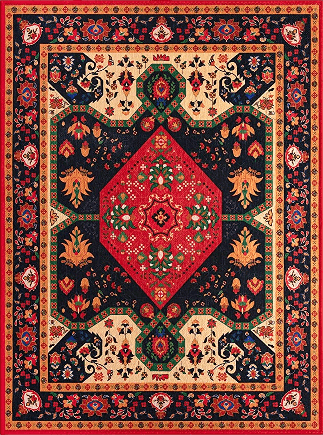 Bohemian Red YIHOUSE Dornier Collection 9'x12' Area Rugs