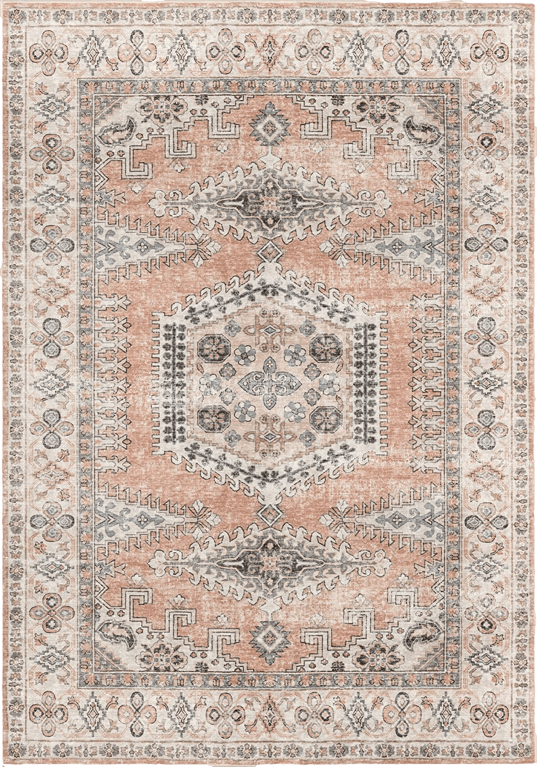 Runner All Runners Peach/Yellowish Persian Washable Living Room Area Rug