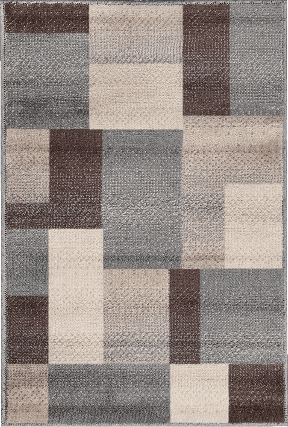 ‎Grey-brown ‎Modern Eclectic ‎Stain Resistant Area Rug