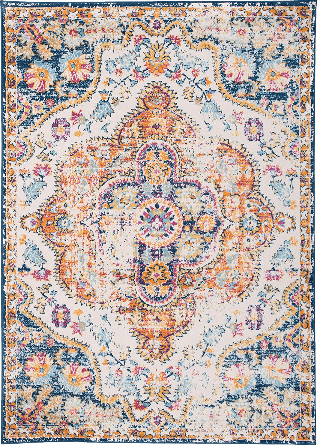 Bohemian Stain Resistant, Non Slip Area Rug