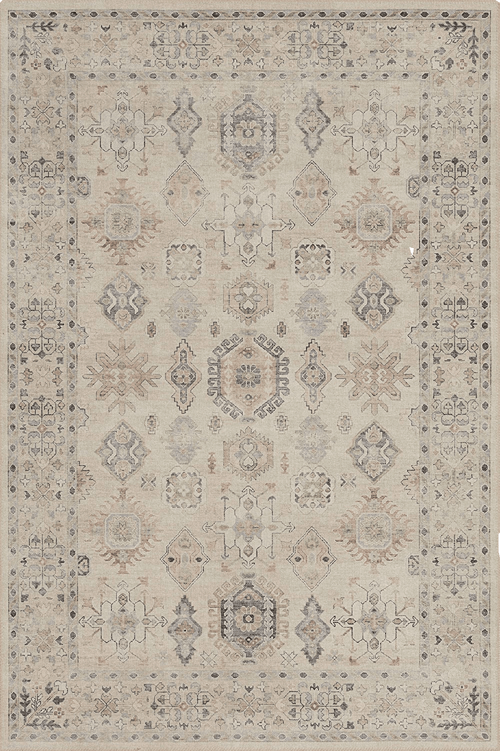 ‎Java / Multi ‎Traditional ‎Stitched Edge, Cotton Canvas Backing ‎Area Rug