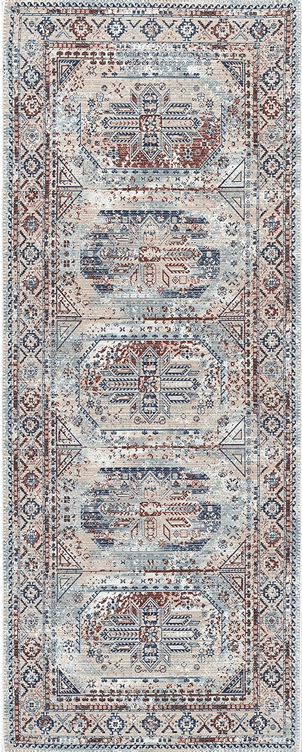 Cream 35 Persian Non Slip Living Room Area Rug