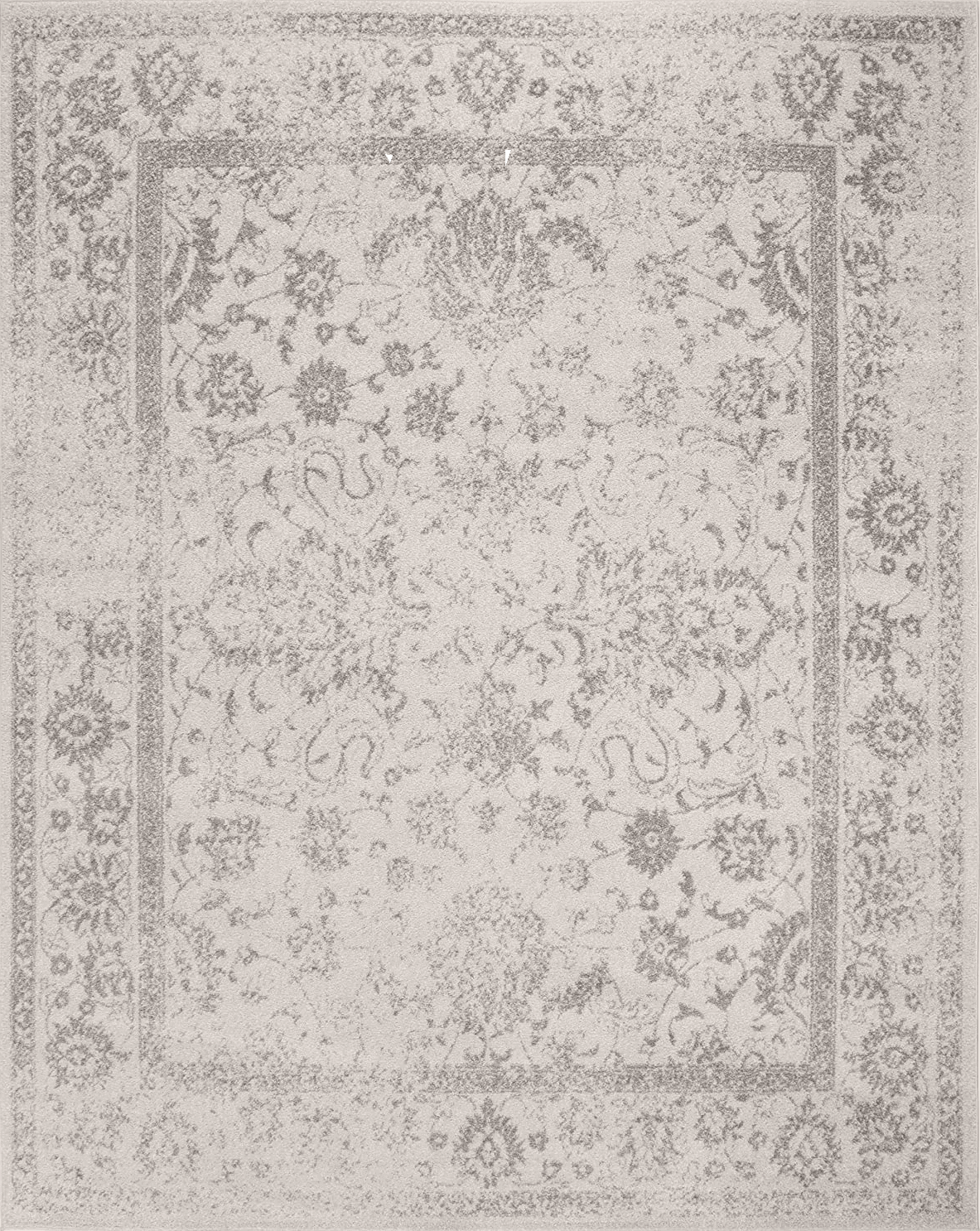 ‎Ivory/Silver ‎Traditional ‎Non Slip ‎Living Room ‎Area Rug