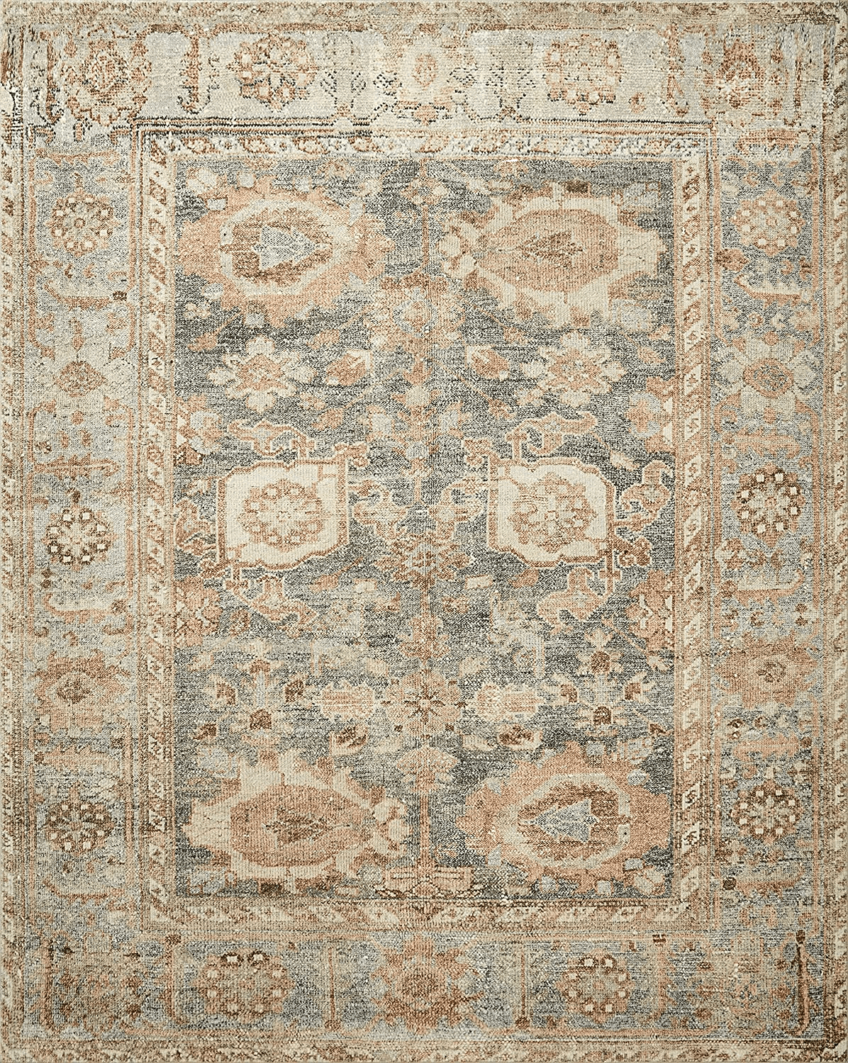 9x12 ‎Ocean / Spice ‎Traditional   ‎Area Rug