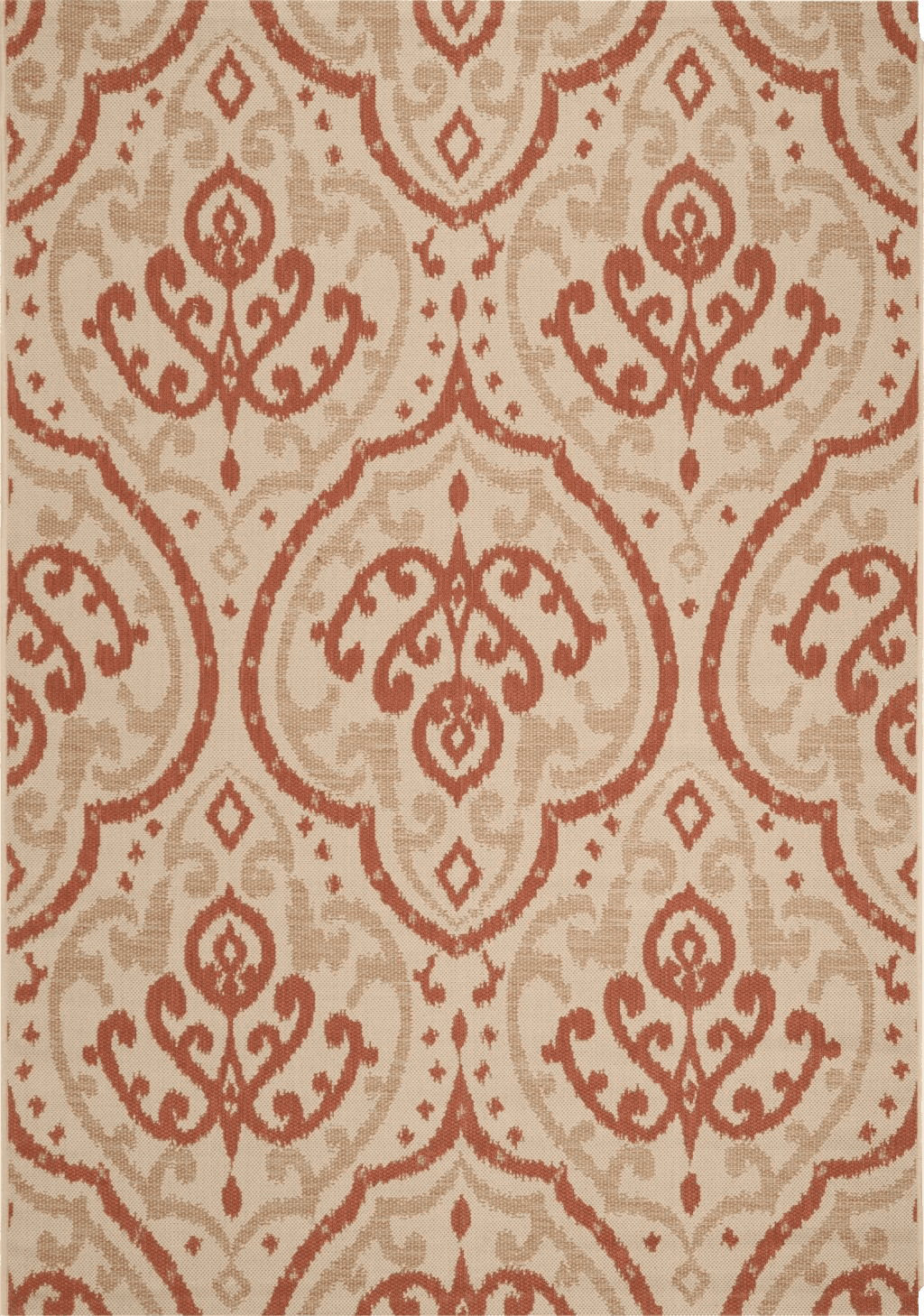 Terracotta Safavieh Martha Stewart MSR4114-23112 4'0" x 5'7" Beige / Terracotta Area Rug