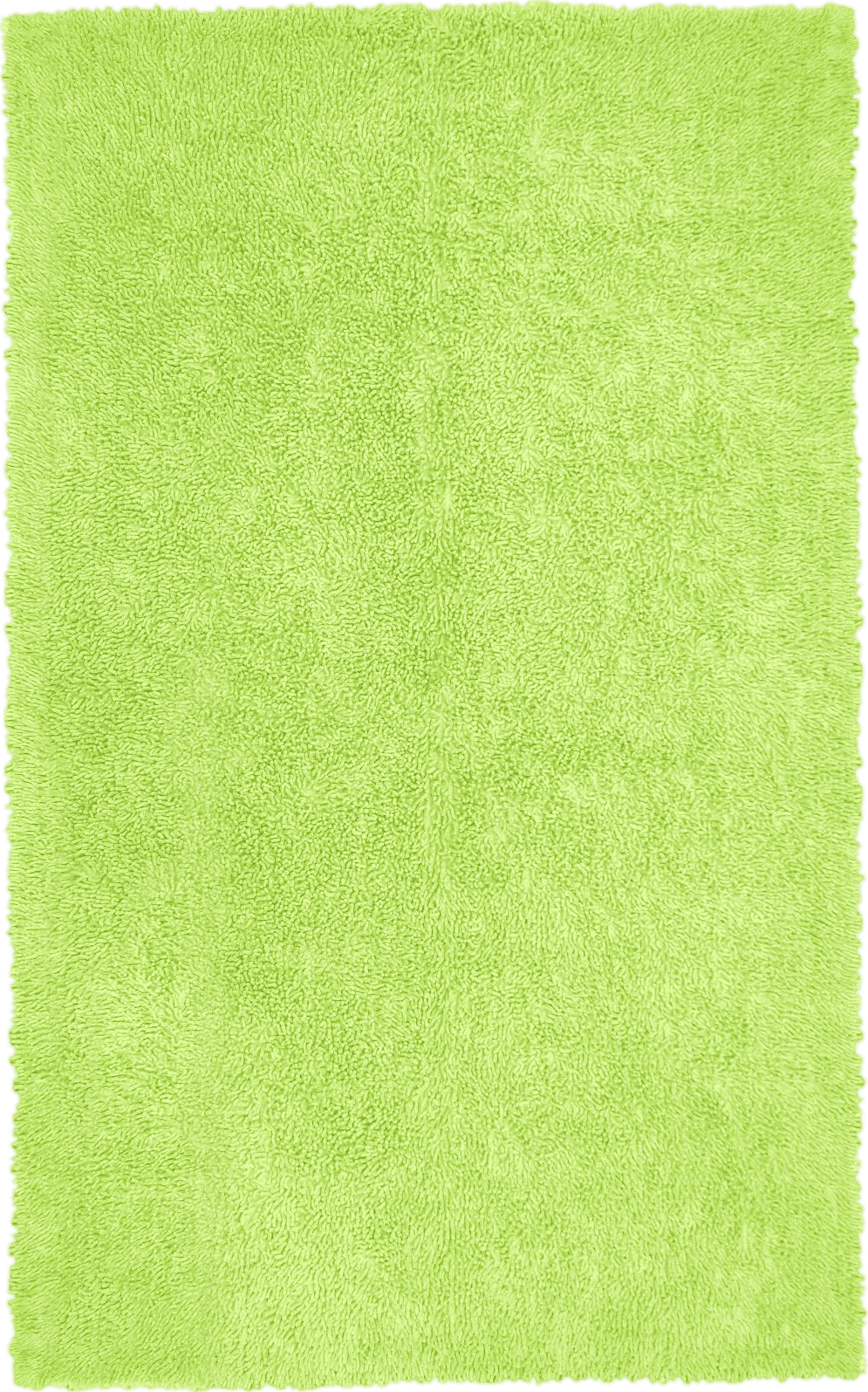 Fluffy 4x6 Green Chenille Shag Rug - 4' x 6' St Croix Trading