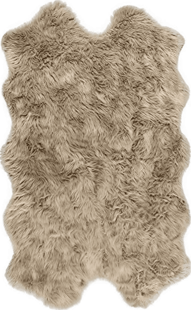 Nouvelle Legende® Faux Fur Sheepskin Premium Rug Quattro (43 in. X 73 in.) Tan