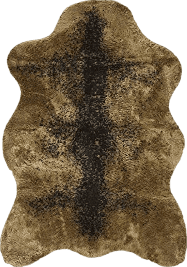 Walk on Me Classic Grizzly Bear Pelt - Faux Fur Rug - New Made in France (3x5 or 5x7) (3x5 (Actual 40" x 55"))