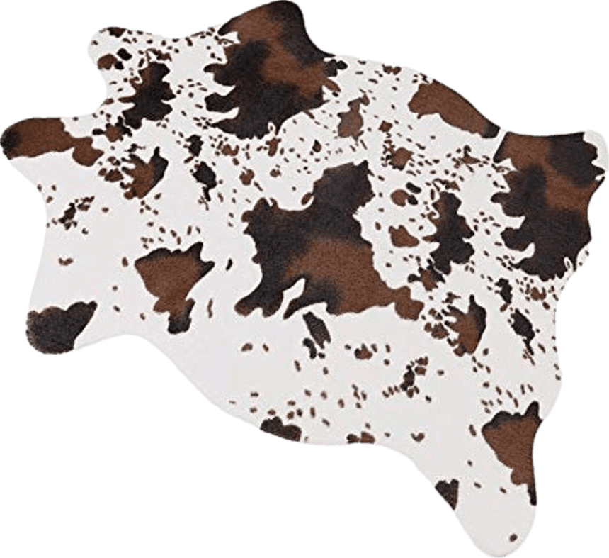 Bear Skin MustMat Cute Cow Print Rug Fun Faux Cowhide Area Rug Nice for Decorating Kids Room 29.5" W x 43.3" L