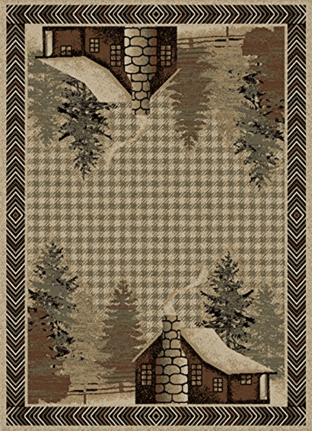 Bear Skin Mayberry Rugs Lost Cove Area Rug, 2'3"x3'3", Antique