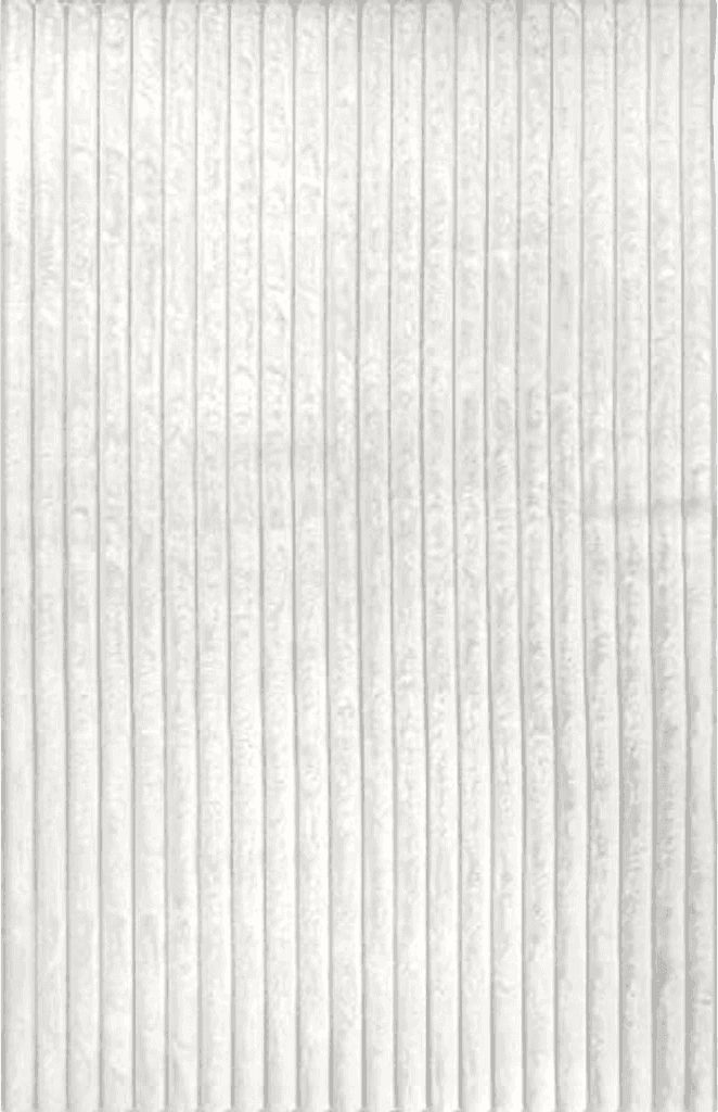 Fluffy White nuLOOM Kai Stripe Faux Rabbit Machine Washable Area Rug, 4x6, White