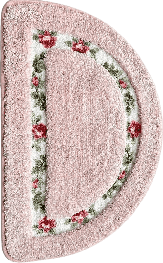 Nice Rose Flower Area Rugs Soft Non Slip Absorbent Bath Mat Bathroom Rugs Door Mat Kitchen Mat 15.74 x 23.62 Inch