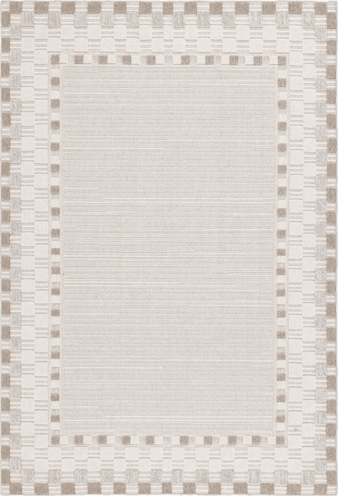 Global 216 Area Rug in Beige / Light Beige Gracie Oaks Rug Size: Rectangle 4' x 6'