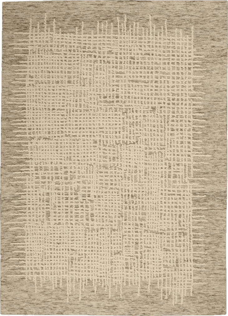 Tufted Wool Beige Area Rug Dovecove Rug Size: Rectangle 5'3" x 7'3"