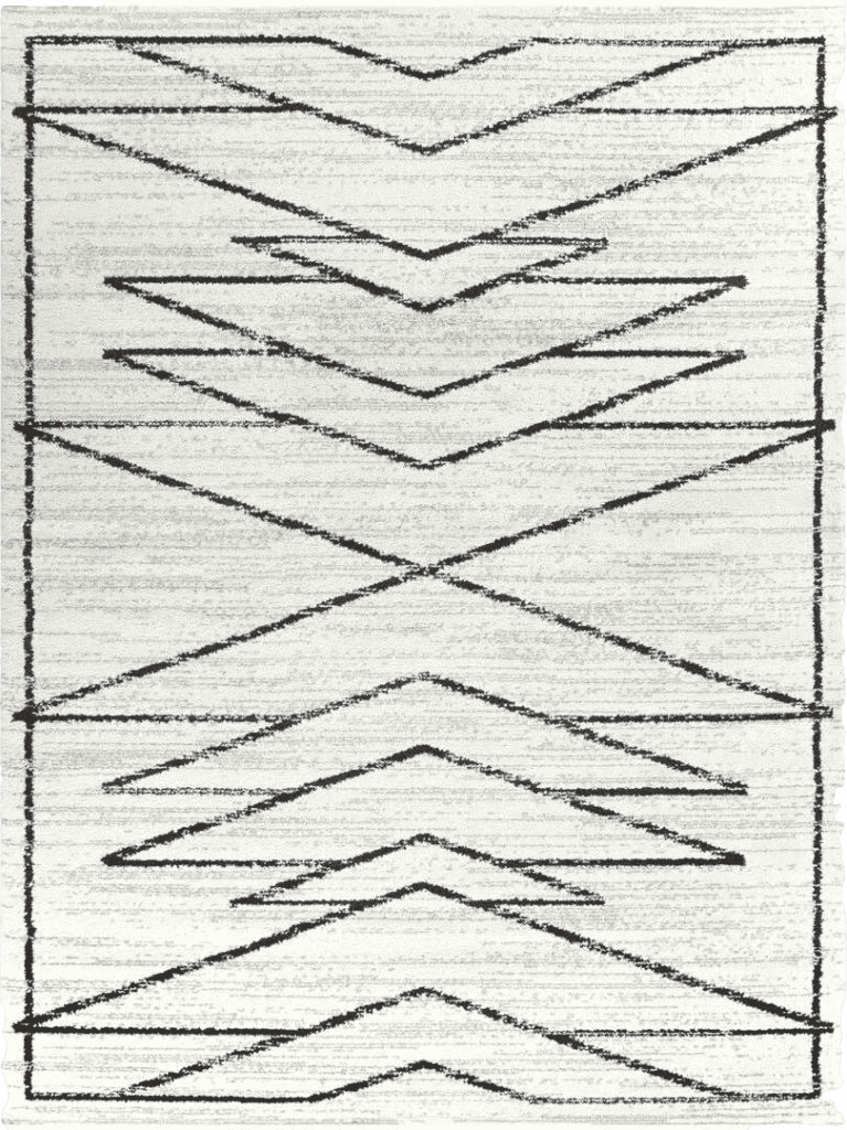 Kunkle Geometric Cream Area Rug Union Rustic Rug Size: Rectangle 5'3" x 7'