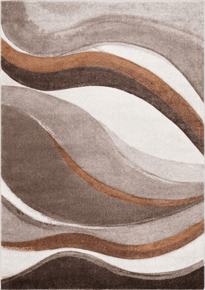 Terracotta Ducor Abstract Beige/Brown Area Rug Wade Logan Rug Size: Rectangle 2'7" x 5'