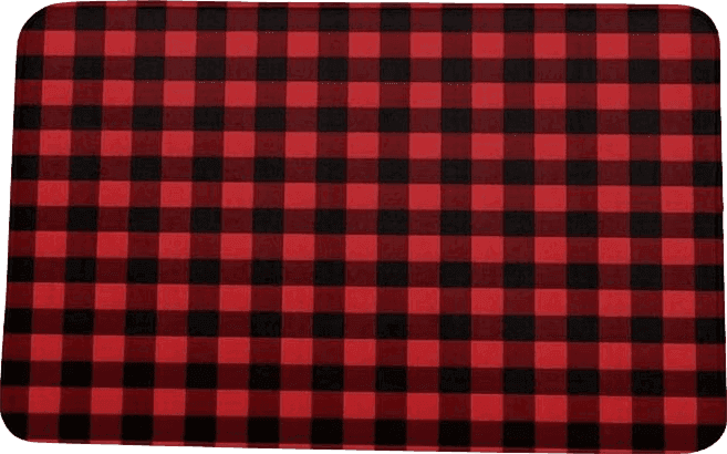 Outdoor Red Christmas Doormat Rugs Outdoor/Indoor Rustic Red Black Buffalo Check Plaid Pattern Non-Slip Entrance Welcome Matt for Front Door/Bathroom/Kitchen/Bedroom/Patio/Entryway Floor Mats,18"x30", Farmhouse