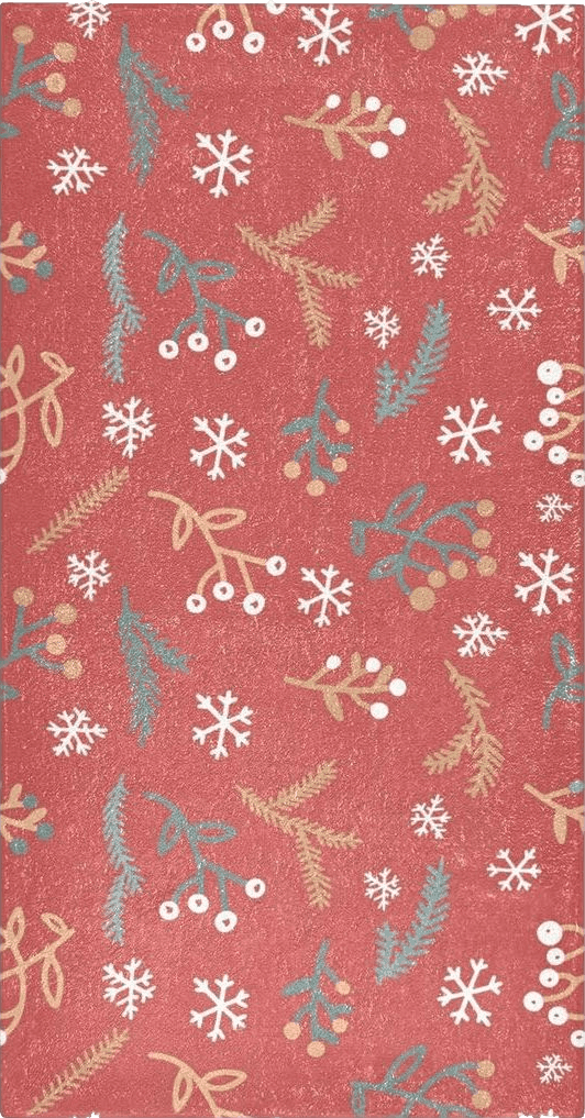 CAROMIO Area Rug 3' x 5' Christmas Rugs Washable Carpet Holiday