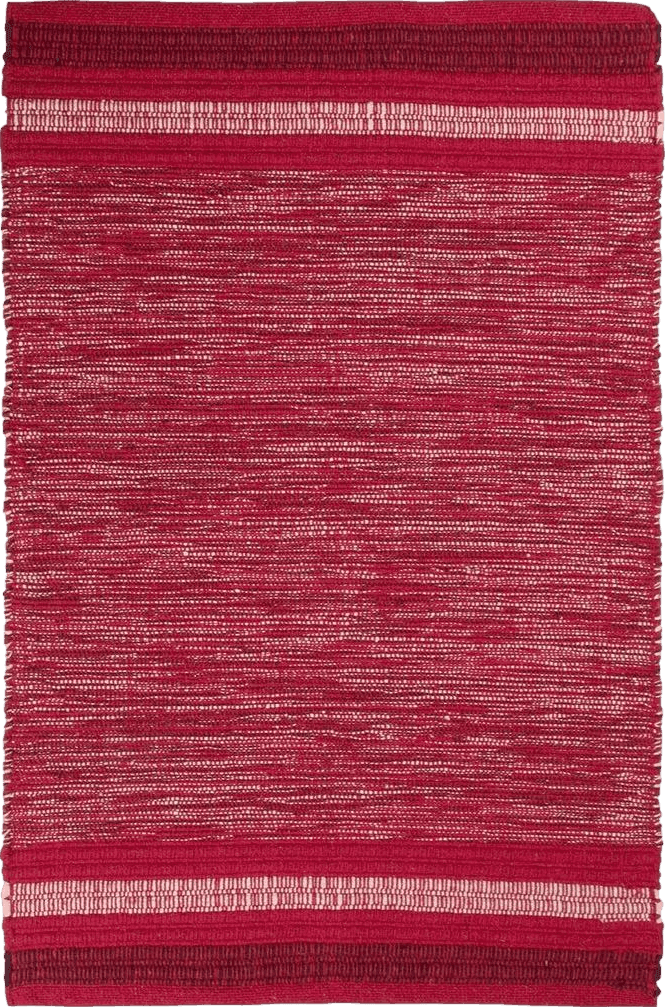 Christmas Pink DII Variegated Recycled Yarn Modern Edge Stripe, 2x3', Red