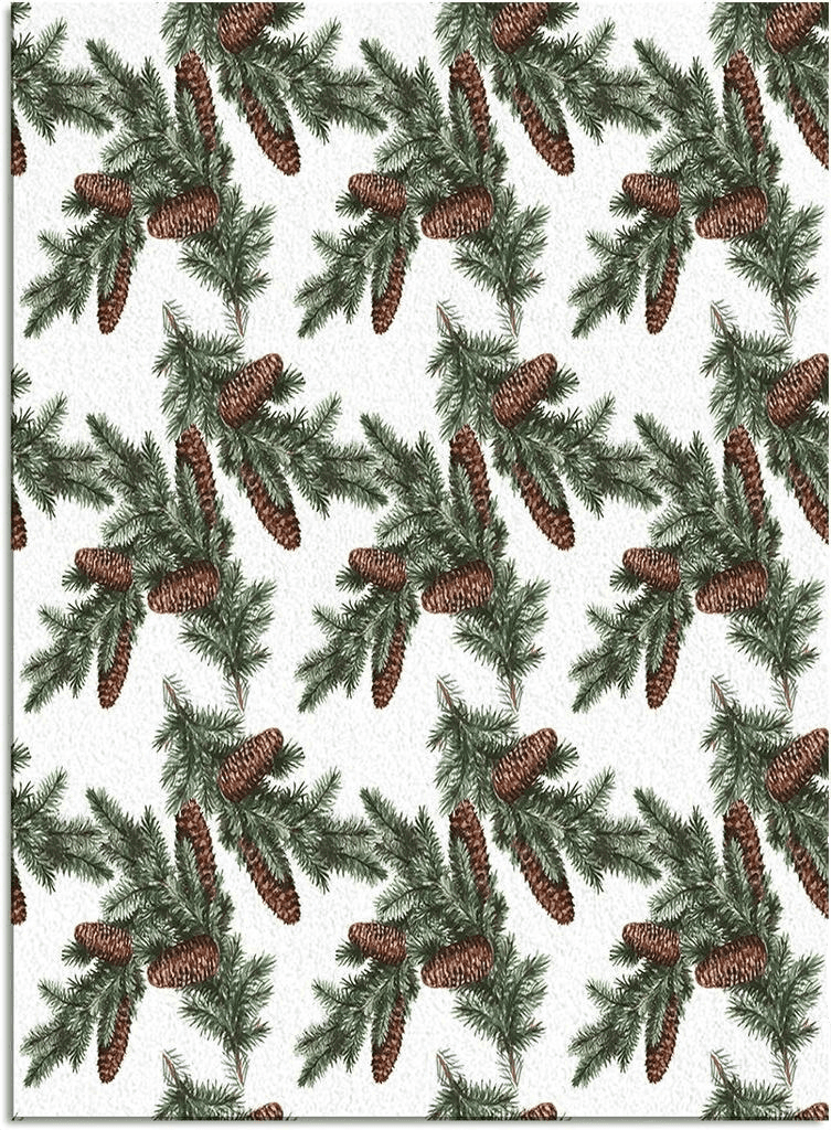 Area Rug 2x3 Feet, Christmas Pine Rug, Rugs for Living Room Decor Bedroom Decor Kids Room, Non-Slip Living Room Rugs, Comrft Carpet Washable Rug