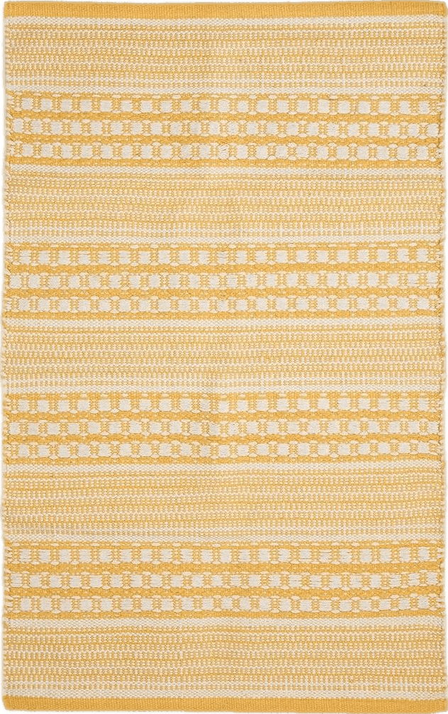 2x3 DII Woven Rugs Collection Hand-Loomed, 2x3', Honey Gold Dobby Stripe