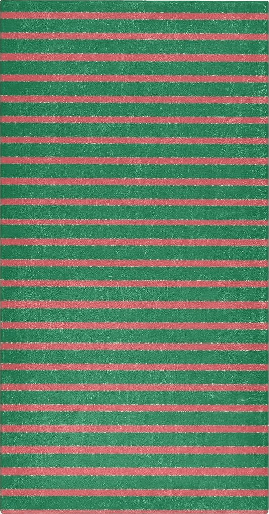 Geometric Green ALAZA Dark Green Red Stripes Kitchen Floor Mat 39x20 Inch,Non-Slip Soft Washable Floor Mat Rug for Hallway Entryway Living Room Bedroom Dorm Office Home Decor