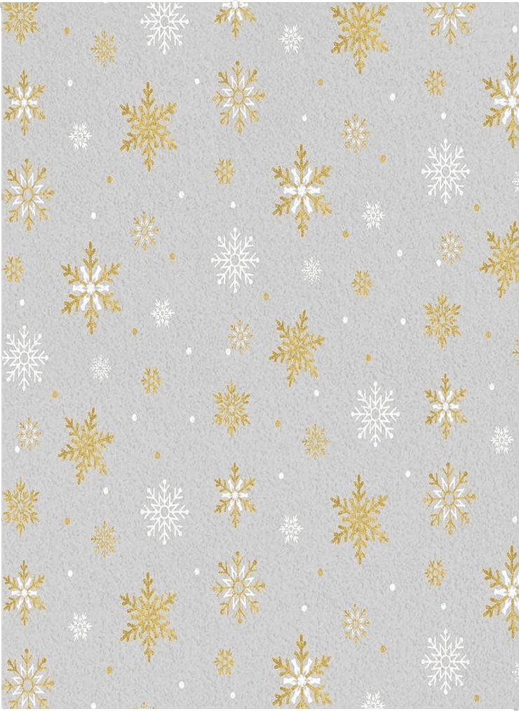 Outdoor Grey ARTSHOWING Golden and White Snowflake Large Area Rug 2' x 3', Durable Indoor Outdoor Rugs with Non-Slip Backing for Bedroom Living Room Nursery Kids Home Decor, Merry Christmas Grey Background