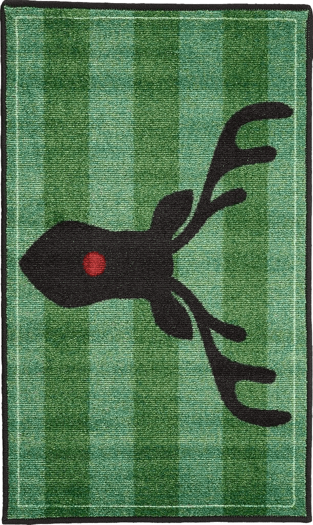Disney Brumlow Mills Rudolph the Red-Nosed Reindeer Christmas and Holiday Area Rug for Kitchen, Entryway Rug, Door Mat, Bedroom Carpet or Home Décor, 1'8" x 2'10, Green