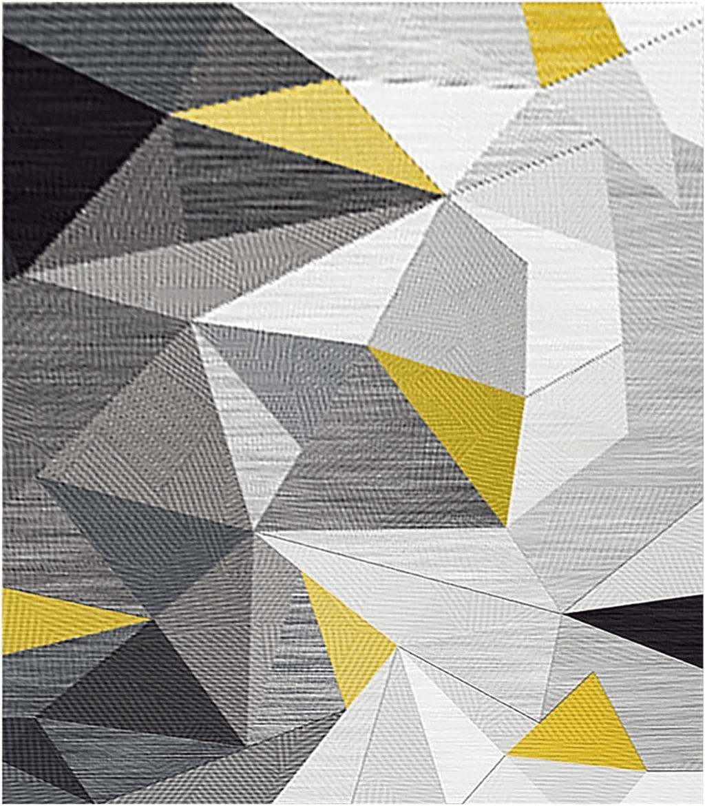 Yellow Scceatti Area Rug Rugs 6.5x4.5 Feet Washable Plush Non Slip Classroom Rug Rugs Large AbstractKitchen Rug Living Room Carpet Geometrically for Bedroom Bedside Carpet Floor Mat for Bedroom Living Room