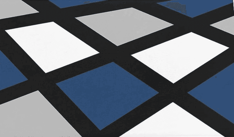 Fluffy Black White Geometric Plush Shag Bath Rugs Blue Grey White Diamond Squares Soft Fluffy Floor Doormat Carpet,Non-Slip Door Mats for Living Room Bedroom Kitchen Entryway Modern Abstract