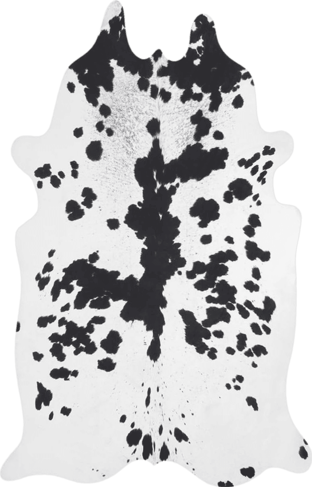 Fluffy Black White Lahome Faux Cowhide Rug - Small Cow Print Rugs for Living Room Bedroom Western Decor, Cute Animal Skin Rugs Faux Cow Hide Print Carpet for Kids Room Front Door, Black/White, 27"x43"/2.3'x3.6'