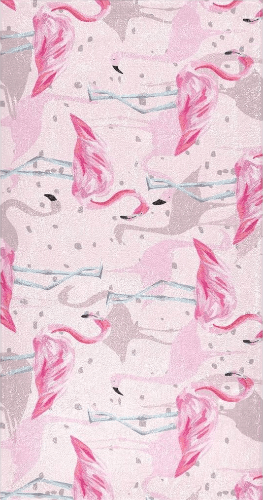 Pink Flamingo Bathroom Rugs Fluffy Absorbent Bath Mat Machine Washable Soft Microfiber Shaggy Kitchen Mat Non Slip Carpet Runner for Kitchen Entryway Laundry Room Decor