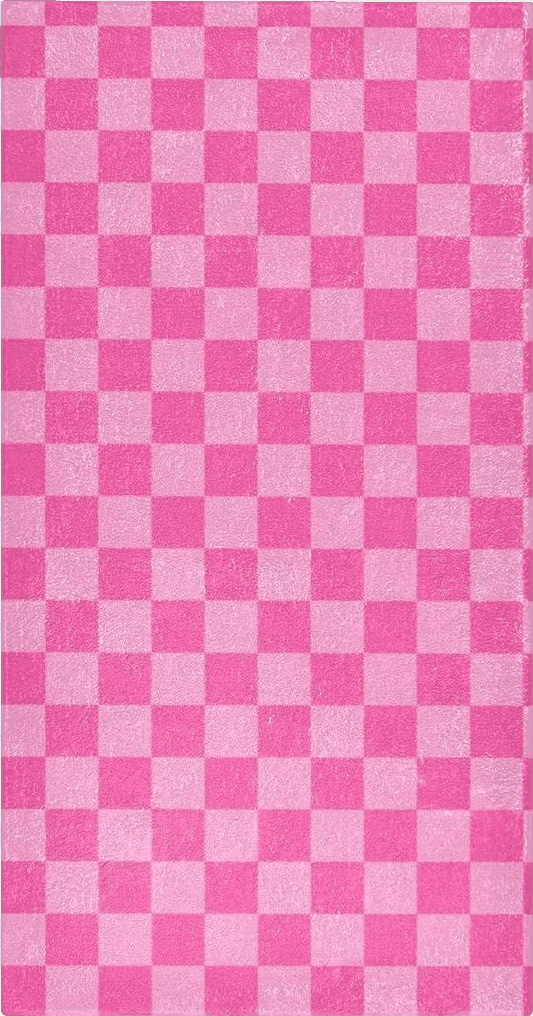 Checkered Pink Pink Checkered Bathroom Rugs Fluffy Absorbent Bath Mat Machine Washable Soft Microfiber Shaggy Kitchen Mat Non Slip Carpet Runner for Kitchen Entryway Laundry Room Decor