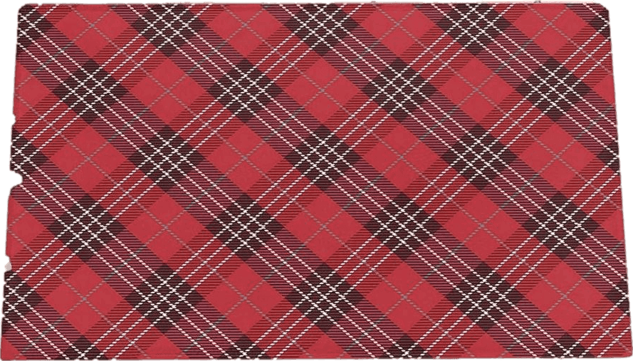 Fluffy Red Christmas Red Plaid Plush Shag Bath Rugs Vintage Tartan Grid Soft Fluffy Floor Doormat Carpet,Non-Slip Door Mats for Living Room Bedroom Kitchen Entryway Geometric