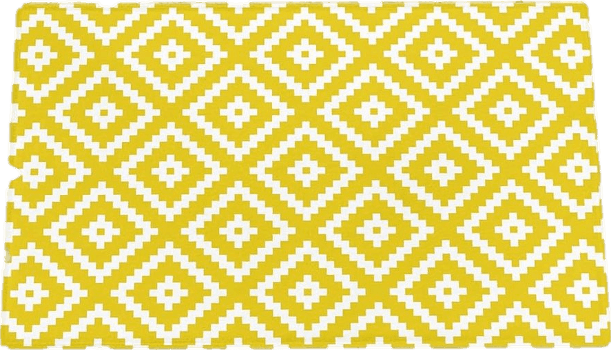 Fluffy Yellow Geometric Plush Shag Bath Rugs Abstract Diamond Plaid Soft Fluffy Floor Doormat Carpet,Non-Slip Door Mats for Living Room Bedroom Kitchen Entryway Yellow Geometrical Art