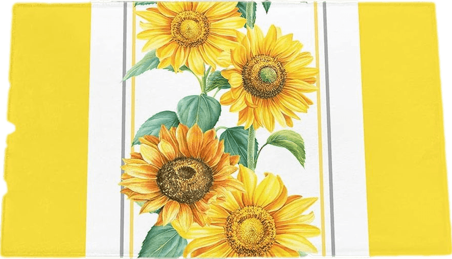 Fluffy Yellow Farm Yellow Sunflowers Bathroom Shag Doormat Boho Floral Leaf Water Absorbent Bath Rug Floor Mat Washable Fluffy Plush Indoor Area Rugs Cozy Welcome Carpet Geometric Colorful Art