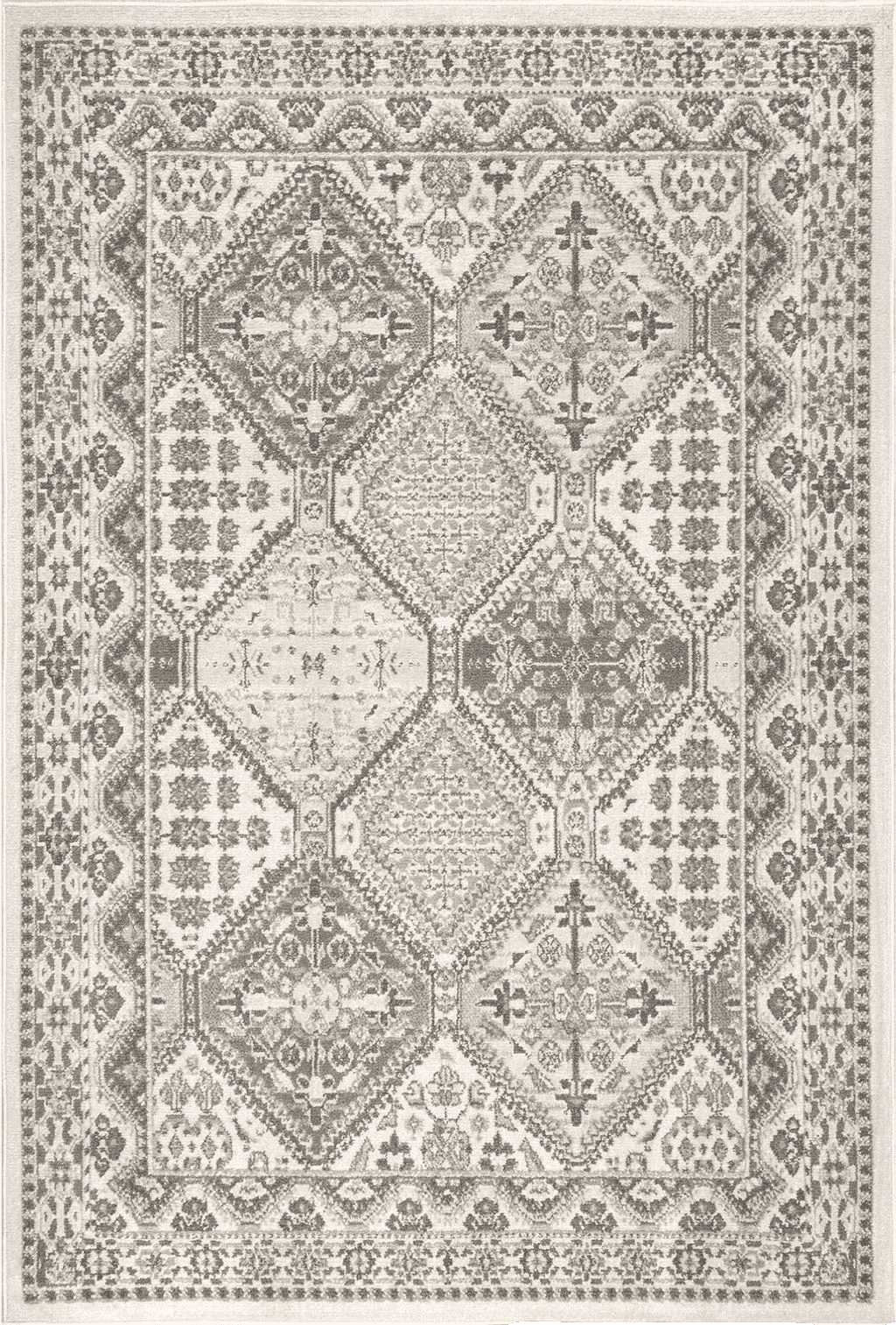 nuLOOM Becca Traditional Tiled Area Rug, 8' x 10', Beige