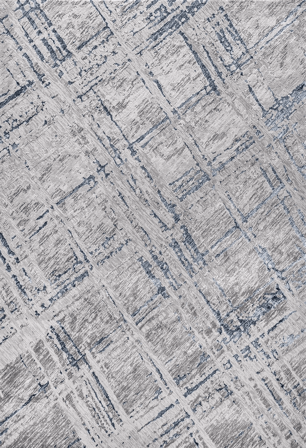 Area Blue 8x10 JONATHAN Y SOR201B-8 Slant Modern Abstract Indoor Area-Rug Contemporary Casual Abstract Vintage Easy-Cleaning Bedroom Kitchen Living Room Non Shedding, 8 ft x 10 ft, Gray/Blue