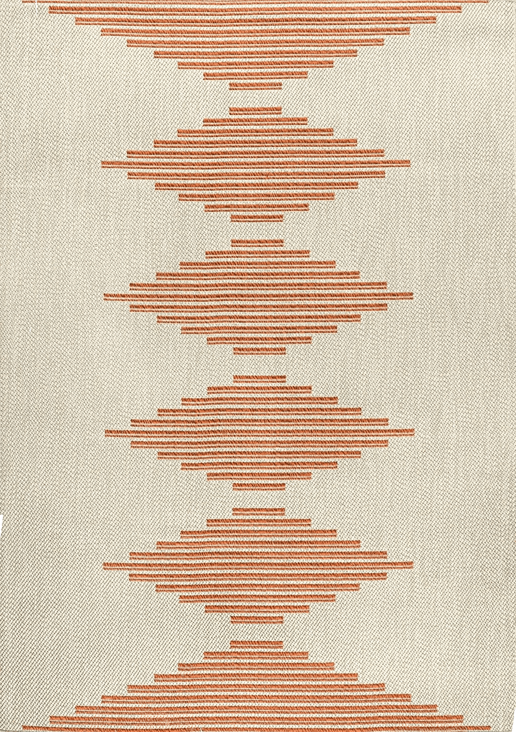 JONATHAN Y SMB204A-4 Vinales Diamond Stripe Indoor Outdoor Farmhouse Transitional Traditional Area Rug,High Traffic,Kitchen,Living Room,Backyard,Non Shedding,4 X 6,Beige/Terracotta