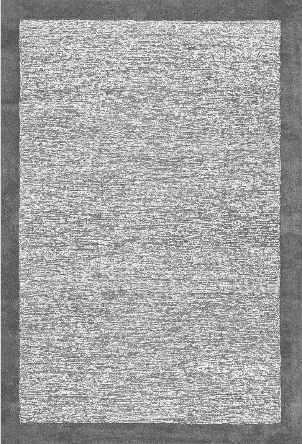 nuLOOM Marianne Handmade Wool Border Area Rug, 6' x 9', Grey