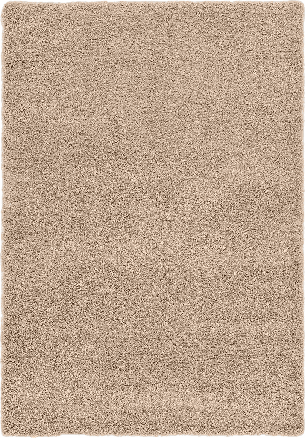 Unique Loom Solid Shag Collection Area Rug (6' 1" x 9' Rectangle, Taupe)