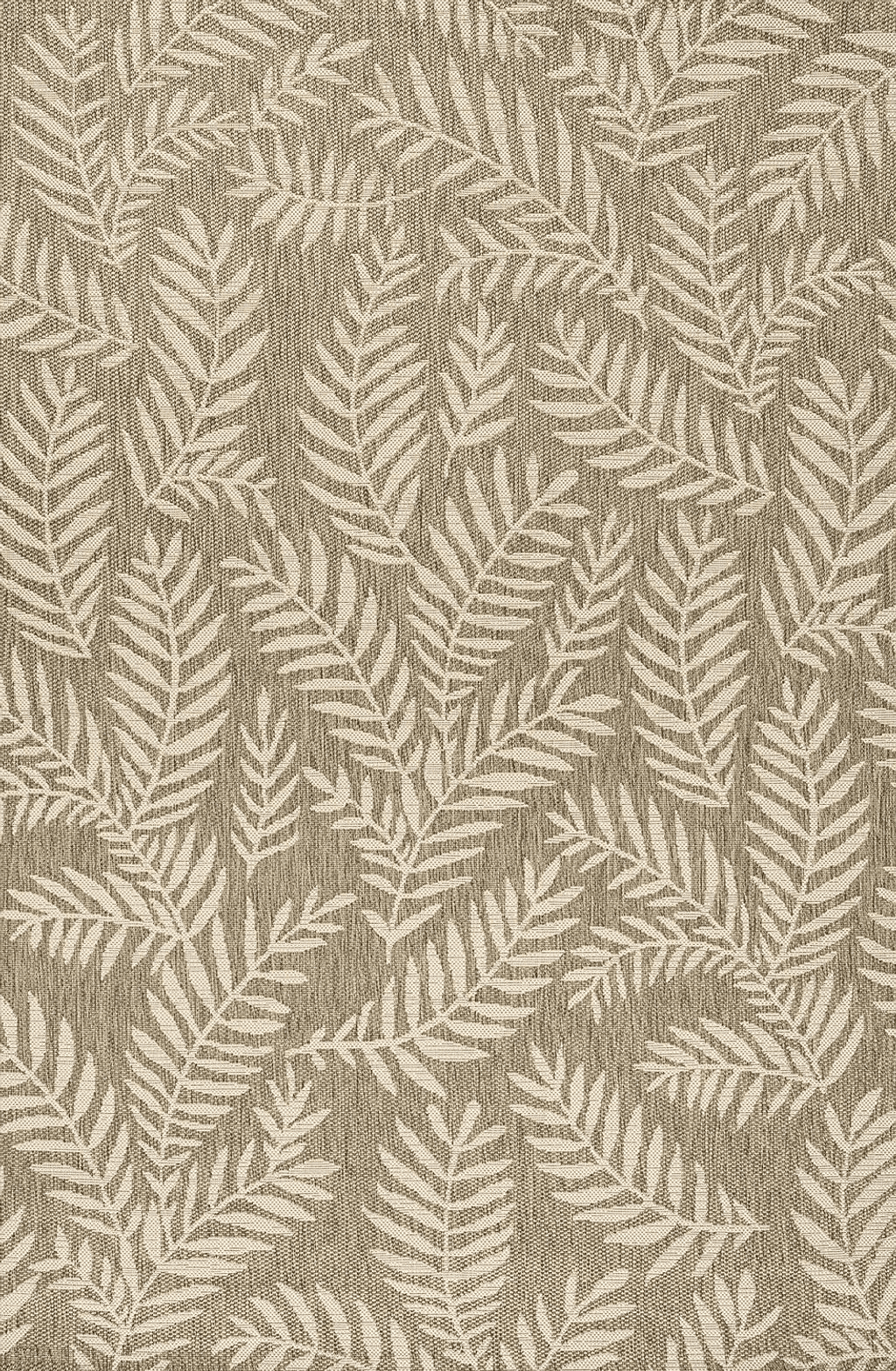 JONATHAN Y SMB119A-3 Nevis Palm Frond Indoor Outdoor Area-Rug Coastal Floral Easy-Cleaning Bedroom Kitchen Backyard Patio Non Shedding, 3 X 5, Brown/Beige