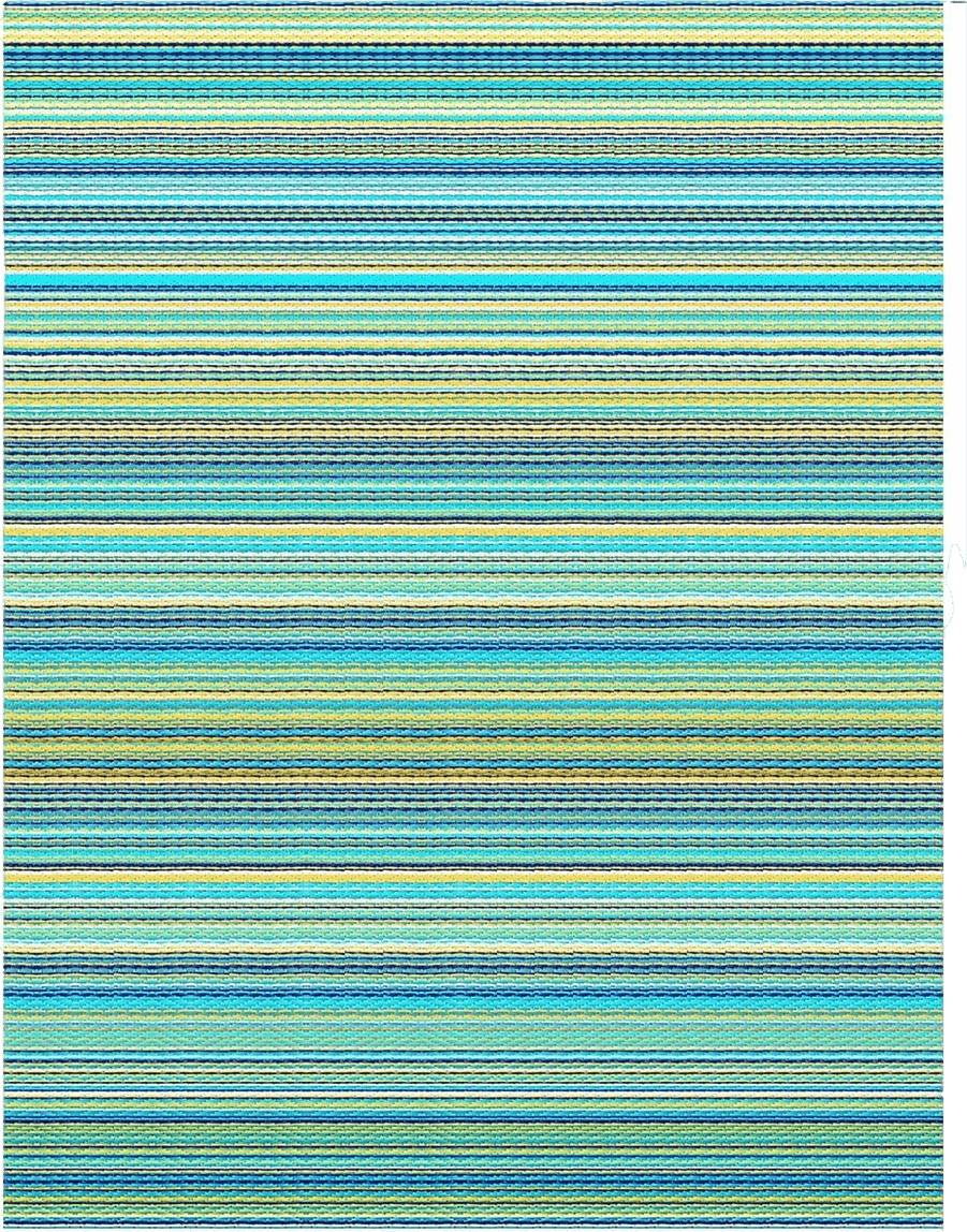 JBGO Outdoor Rug,Patio Rug,4' x 6' Reversible Woven Lightweight Large Plastic Striped Stain Proof Indoor Area Runner Mat for Deck Patio Camping Beach Picnic BBQ (Turquoise Blue Stripes)