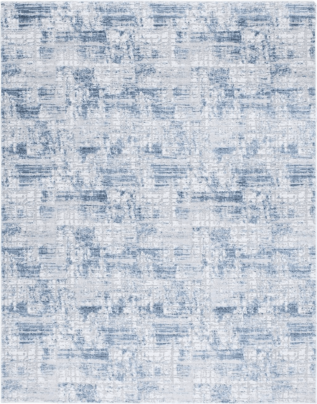 SAFAVIEH Amelia Collection Area Rug - 8' x 10', Navy & Light Grey, Modern Abstract Distressed Design, Non-Shedding & Easy Care, Ideal for High Traffic Areas in Living Room, Bedroom (ALA786N)